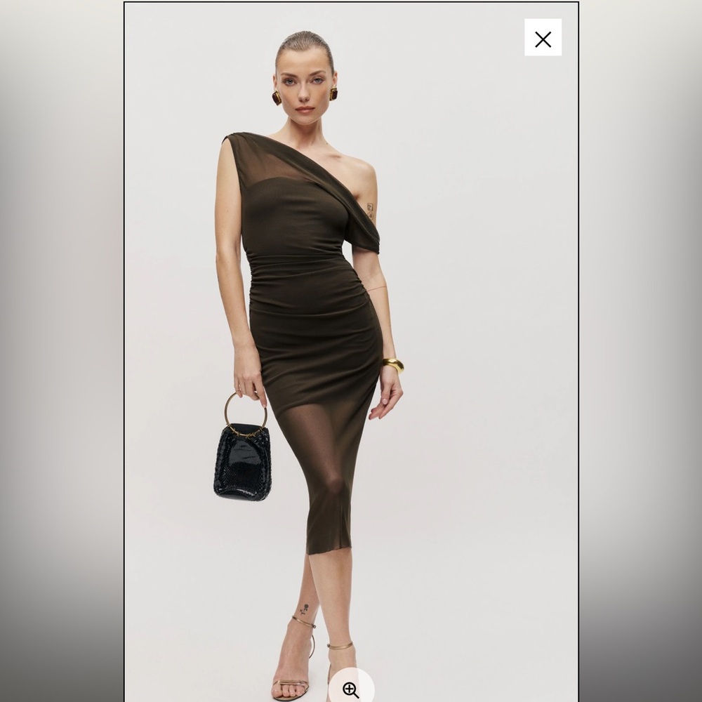 Reformation Adrielle Knit Dress in coco